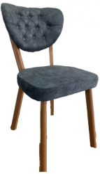 Scaun tapitat dining/bucatarie Lincoln Antrazit Gri material stofa textil cadru Lemn picioare metal 