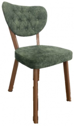 Scaun tapitat dining/bucatarie Lincoln Menta material stofa textil cadru Lemn picioare metal 