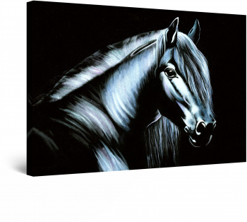 Tablou DualView Startonight Cal Alb luminos in intuneric 120 cm x 80 cm 