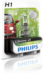Bec auto Philips H1 LongLife EcoVision 12V 55W 