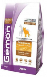 Gemon Caini Puppy and Junior cu Pui si Orez 20 kg 