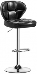 Scaun Bar piele ecologica Bistro 10 Negru 