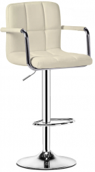 Scaun Bar piele ecologica Bistro 9 Crem 