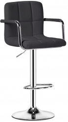 Scaun Bar piele ecologica Bistro 9 Negru 