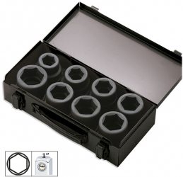 Set De 8 Tubulare De Impact De 1 Inch 
