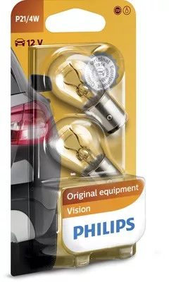 SET 2 BECURI STOP FRANA P21/4W 12V blister PHILIPS 