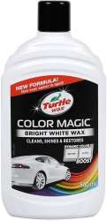 Solutie polish auto Turtle Wax Color Magic Plus Alb 500ml 