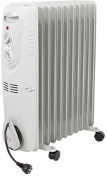 Calorifer Electric 2500 W 13 Elementi 3 Trepte De Putere Termostat Siguranta Termostat Reglabil Cu Ulei Indicator Luminos Gri 
