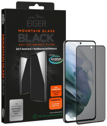Folie Sticla Eiger 3D Privacy Mountain Glass compatibila cu Samsung Galaxy S22 Plus Black 0.33mm 9H 