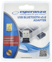 Adaptor Bluetooth Dongle v.5.0 nano USB Esperanza 94686 negru