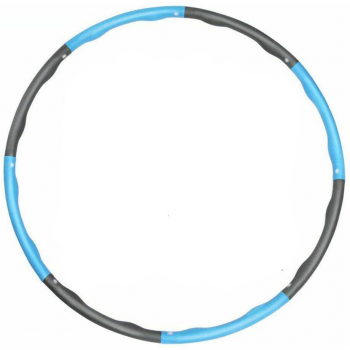 Cerc Hula Hoop pentru masaj si slabit demontabil albastru/gri 95 cm 1.2 kg 4301 