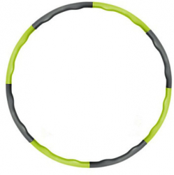 Cerc Hula Hoop pentru masaj si slabit demontabil verde/gri 95 cm 1.2 kg 4303 
