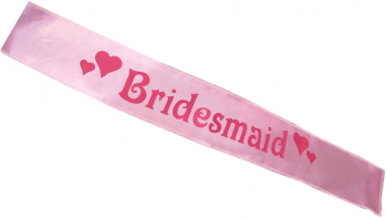 Panglica petrecerea burlacitelorBridesmaid roz ZC0002 