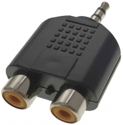 Adaptor audio stereo jack 3 5mm la 2 prize RCA