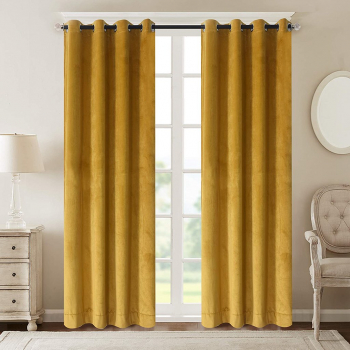 Draperie din catifea cu inele argintii Madison 150x225 cm densitate 700 g/ml Medalion 1 buc 