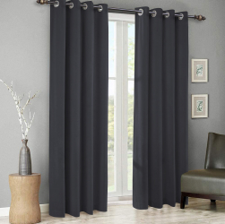 Draperie din catifea cu inele crom Madison 200x270 cm densitate 700 g/ml Aegean 1 buc