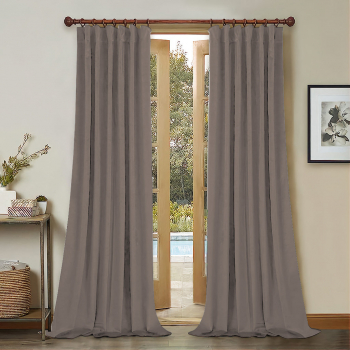 Draperie din catifea cu rejansa din bumbac tip fagure Madison 150x210 cm densitate 700 g/ml Harbor gray 1 buc 