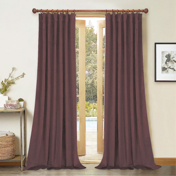 Draperie din catifea cu rejansa din bumbac tip fagure Madison 150x220 cm densitate 700 g/ml Regal purple 1 buc 