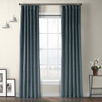 Draperie din catifea cu rejansa din bumbac tip fagure Madison 150x210 cm densitate 700 g/ml Stone 1 buc 