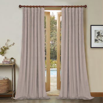 Draperie din catifea cu rejansa din bumbac tip fagure Madison 200x260 cm densitate 700 g/ml Lemonade pink 1 buc 