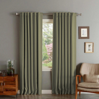 Draperie din catifea cu rejansa transparenta cu ate pentru galerie Madison 150x210 cm densitate 700 g/ml Hazel Wood 1 buc 