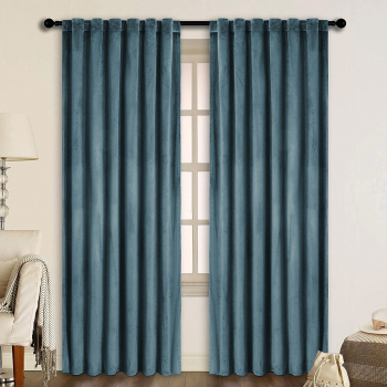 Draperie din catifea cu rejansa transparenta cu ate pentru galerie Madison 150x210 cm densitate 700 g/ml Stone 1 buc 