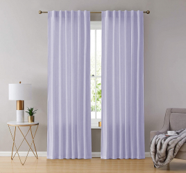 Draperie din catifea cu rejansa transparenta cu ate pentru galerie Madison 250x240 cm densitate 700 g/ml Very light purple 1 buc 