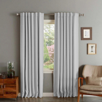 Draperie din catifea cu rejansa transparenta cu ate pentru galerie Madison 200x220 cm densitate 700 g/ml Cloud 1 buc 