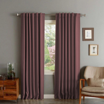 Draperie din catifea cu rejansa transparenta cu ate pentru galerie Madison 250x220 cm densitate 700 g/ml Regal purple 1 buc 