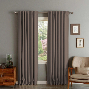 Draperie din catifea cu rejansa transparenta cu ate pentru galerie Madison 200x210 cm densitate 700 g/ml Harbor gray 1 buc 