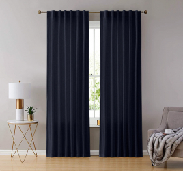 Draperie din catifea cu rejansa transparenta cu ate pentru galerie Madison 150x210 cm densitate 700 g/ml Aegean 1 buc 