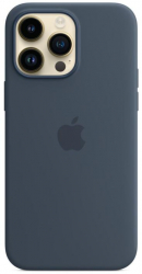 Protectie Spate Apple Silicone pentru Apple iPhone 14 Pro Max Magsafe Albastru 