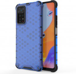 Husa compatibila cu Xiaomi Redmi Note 11 Pro si Redmi Note 11 Pro Plus model Honeycomb Armor Albastru SOHO5410 
