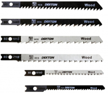 Set 10 lame fierastrau tip sabie Dekton HCS 75mm-50mm DT80920 