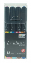 Set 12 Buc Marker Grafic Le Plume Model 3000B-12A - ADAC3000B-12A 