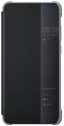 Husa Book cover semitransparenta compatibila Huawei P30 Negru SOHO5472 