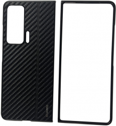 Husa compatibila cu Honor Magic V ultraslim cu insertii de carbon Negru SOHO5470 