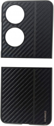Husa compatibila cu Huawei P50 Pocket ultraslim cu insertii de carbon Negru SOHO5468 