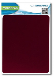 Mousepad unicolor Esperanza 90842 dimensiuni 220 x 180 x 2 mm rosu 