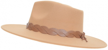 Palarie fedora din stofa PAMI PD-0522-52 58 cm Bej 