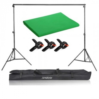 Kit suport fundal 2 x 2m + panza fundal verde 2 4 x 2 m sau 2 2 x 3 m 2 4 x 2 m 