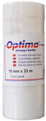 Banda Adeziva 18mm X 33 M 50 Microni Optima - Invizibila - Se Rupe Usor Cu Mana 