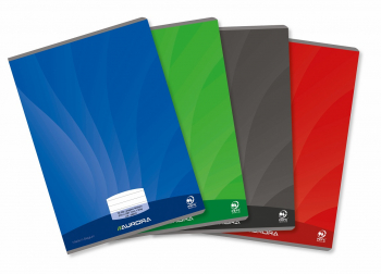 Caiet A4 36 File - 90g/mp Liniat Stanga Coperta Carton Lucios Aurora Mano - Dictando 