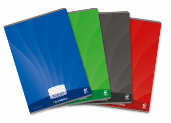 Caiet A4 60 File - 90g/mp Liniat Stanga Coperta Carton Lucios Aurora Mano - Matematica 