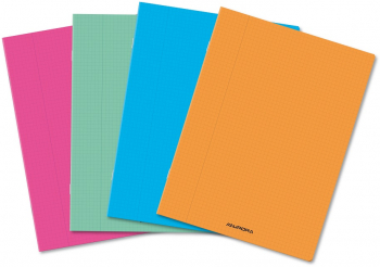 Caiet A5 36 File - 80g/mp Liniat Stanga Coperta Pp Transparent Color Aurora - Matematica 