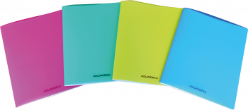 Caiet A5 36 File - 80g/mp Liniat Stanga Coperta Pp Transparent Color Aurora - Velin 