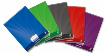 Caiet A5 36 File - 90g/mp Liniat Stanga Coperta Carton Lucios Aurora Mano - Matematica 