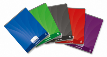 Caiet A5 60 File - 90g/mp Liniat Stanga Coperta Carton Lucios Aurora Mano - Matematica 