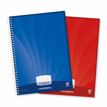 Caiet Cu Spirala A4 50 File - 90g/mp Coperti Carton Lucios Aurora Mano - Matematica 
