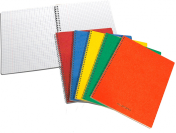 Caiet Cu Spirala A4 60 File - 80g/mp Coperti Carton Cretat Aurora - Matematica 